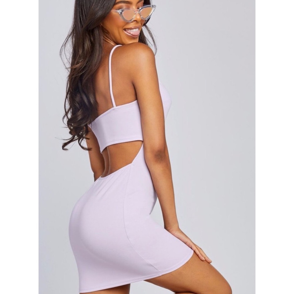 LILAC BODYCON  MINI DRESS
